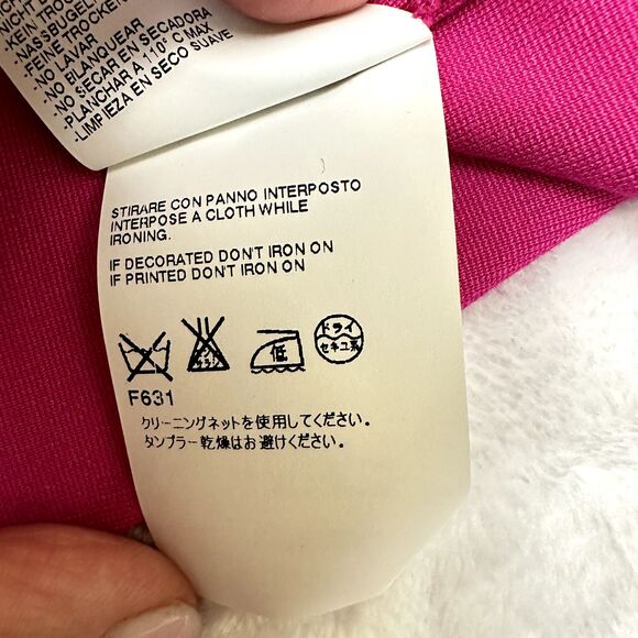 Maison Martin Margiela Women's Pink Midi Sheath Dress Sz 40/4 Knit Jersey Italy - Picture 16 of 16